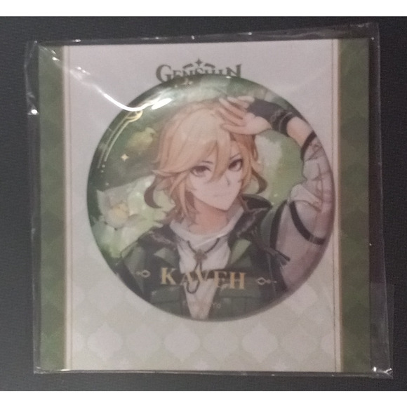 miHoYo Official Genshin Impact Kaveh Badge Tinplate Button Pin - Brand New - Picture 1 of 5